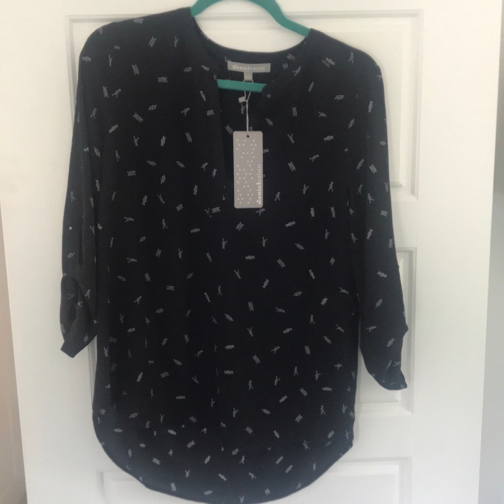 Nautical-style shirt.